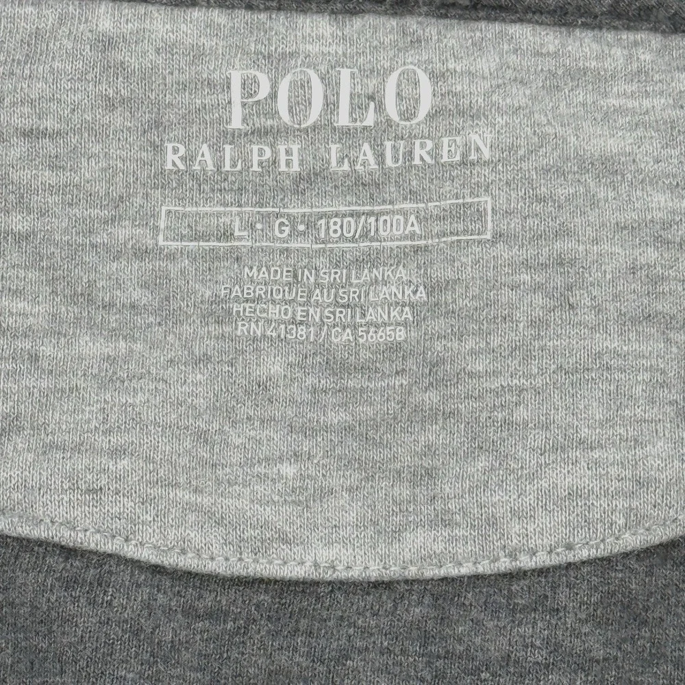 Polo Ralph Lauren  1/4‎ Zip Pullover Fleece Performance Men's L Pony Logo Gray